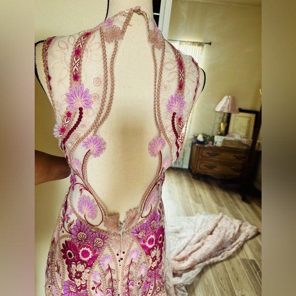 Rue de Seine Joni Wisteria dress with sleeves - Picture 11 of 16